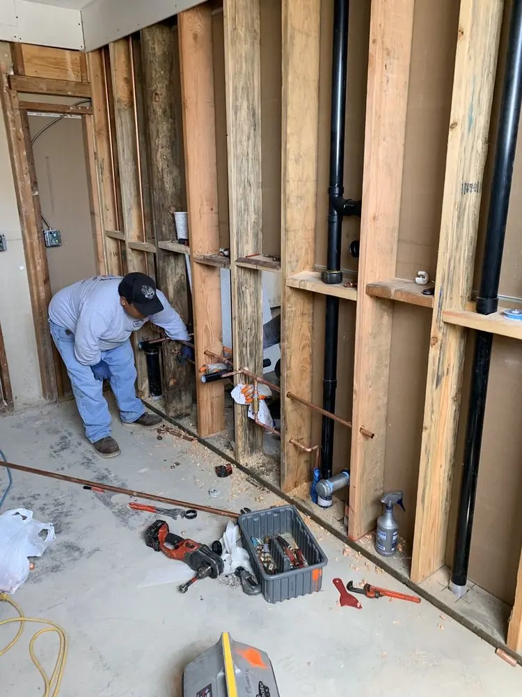 Commercial rough-in plumbing for Commercial Plumbing in Badger